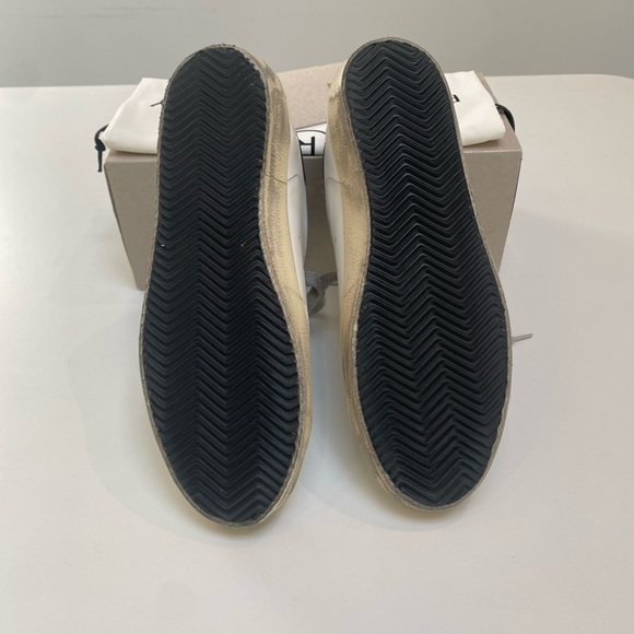 Golden Goose Superstar Sneaker White Leather/Green Suede/Gray sz 41 New in Box - Picture 8 of 13